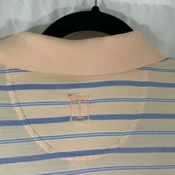 Tehama Polo Shirt Men's Large 1/4 Button Short Sleeve Pima Cotton - Picture 8 of 11